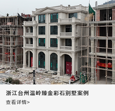 浙江台州温岭臻金彩石别墅案例